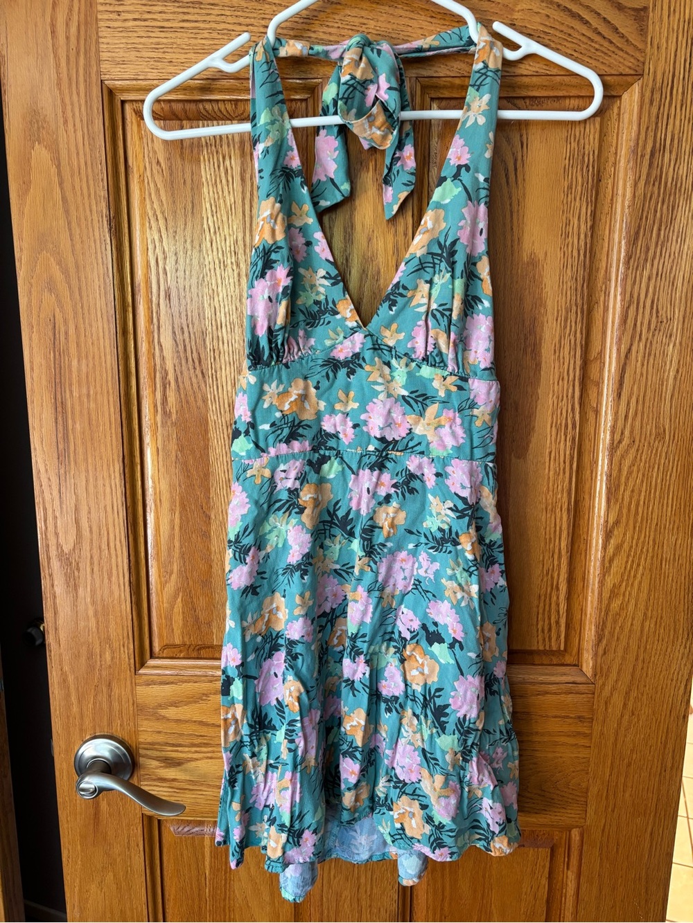 Wild Fable Tropical Print Halter Dress XS